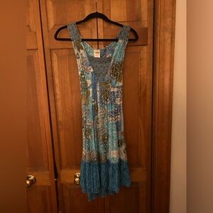 Forbidden Women’s Sz M Blue & White Y2K/Early 2000s/Early 00s Inspired Dress